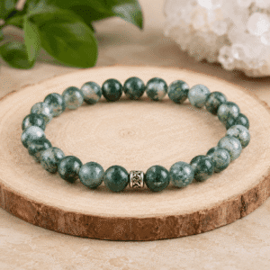 Moss Agate Crystal Bracelet