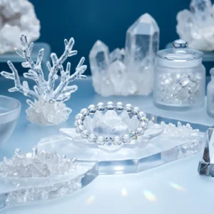 clear quartz crystal bracelet