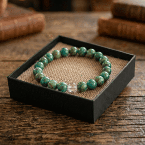 Serpentine crystal bracelet