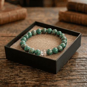 Serpentine crystal bracelet