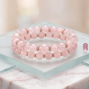 Rose Quartz Crystal Bracelet,