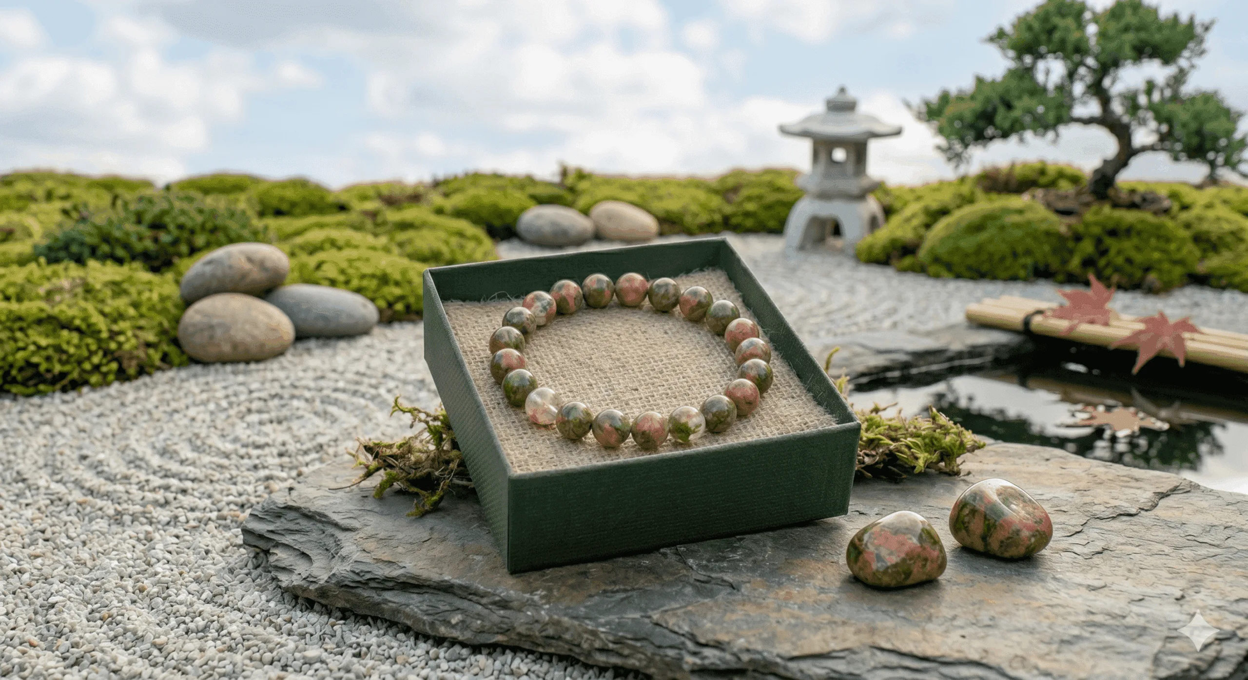 Unakite Crystal Bracelet