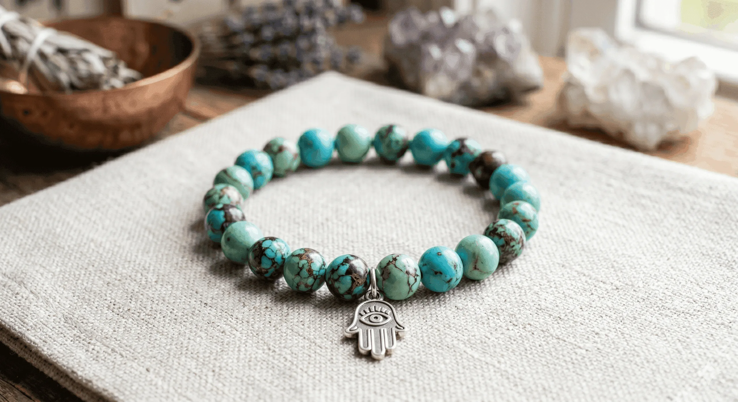 Turquoise Crystal Bracelet