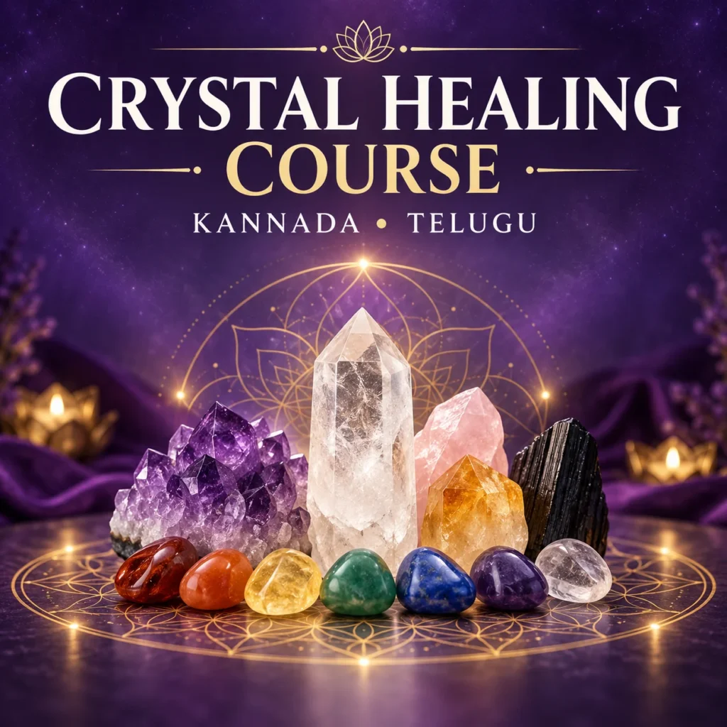 crystal healing course in Telugu